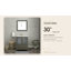 Ensemble de meuble-lavabo autoportant 42 po avec plateau en céramique et miroir assorti Brescia-107174104