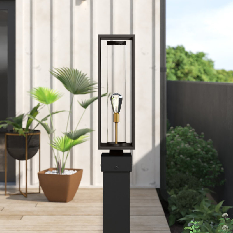 Bello Transparent Lantern Head, Gold/Black