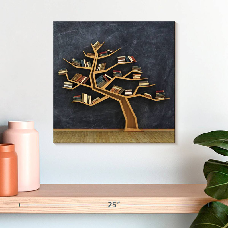 Tree Bookshelf, 16" H x 16" W
