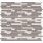 Carrelage mural en mosaïque de verre fusionné 12 po x 12 po Fusion Grey