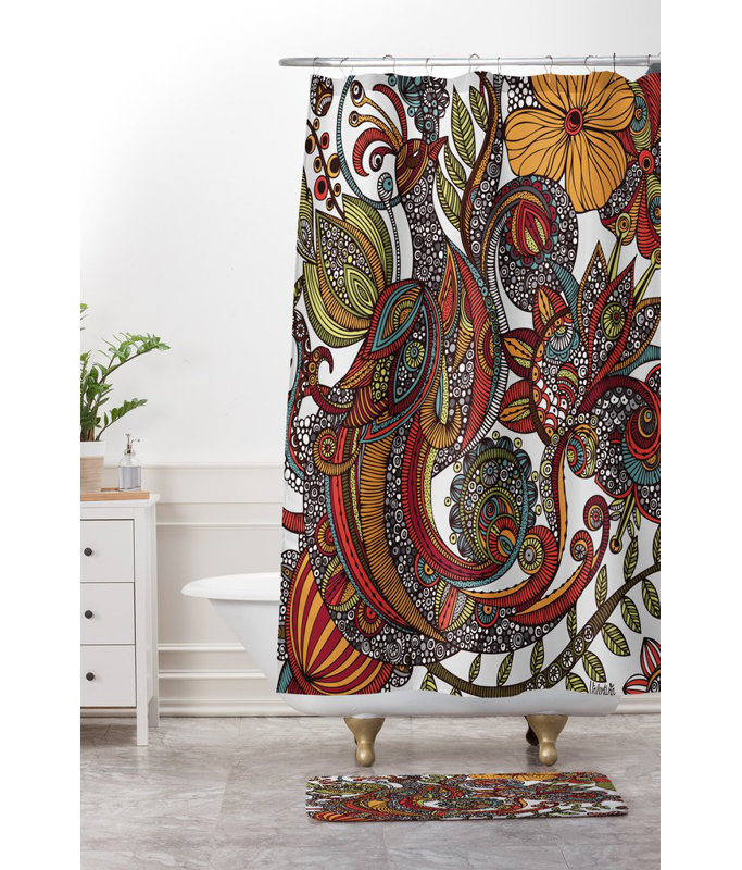 Tapis pour salle de bain paradise oiseau