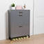 Rangement pour chaussures, range-chaussures autoportant avec 2 tiroirs rabattables, range-chaussures dissimulé-519154053