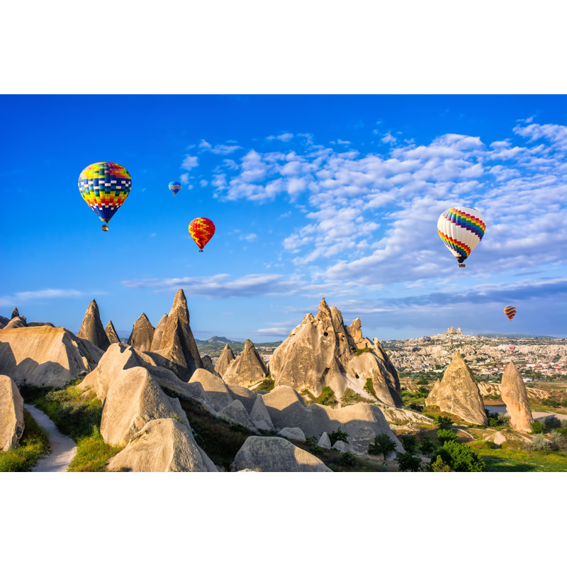 Cappadocia - Balloon Flight. by Elena-studio - Wrapped Canvas Print, 30cm H x 46cm W x 3.8cm D