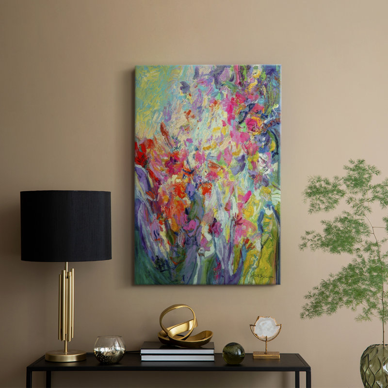 «Bold Flourish I» - galerie sur mesure Cavas, H 18 po x l 12 po
