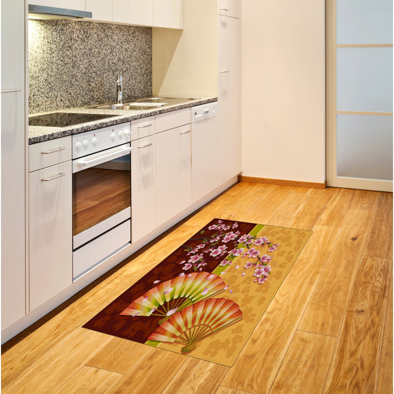 Floral High Density Long Fiber Poly Threads Decorative Area Rug Carpet, Rectangle 2'7" x 5'
