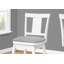 Tabouret de bar, ensemble de 2, pivotant, hauteur de comptoir, cuisine, bois blanc, aspect cuir gris, transitionnel