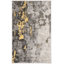 Tapis gris / jaune en polypropylène tissé à la machine à motif abstrait Riebe-28659769