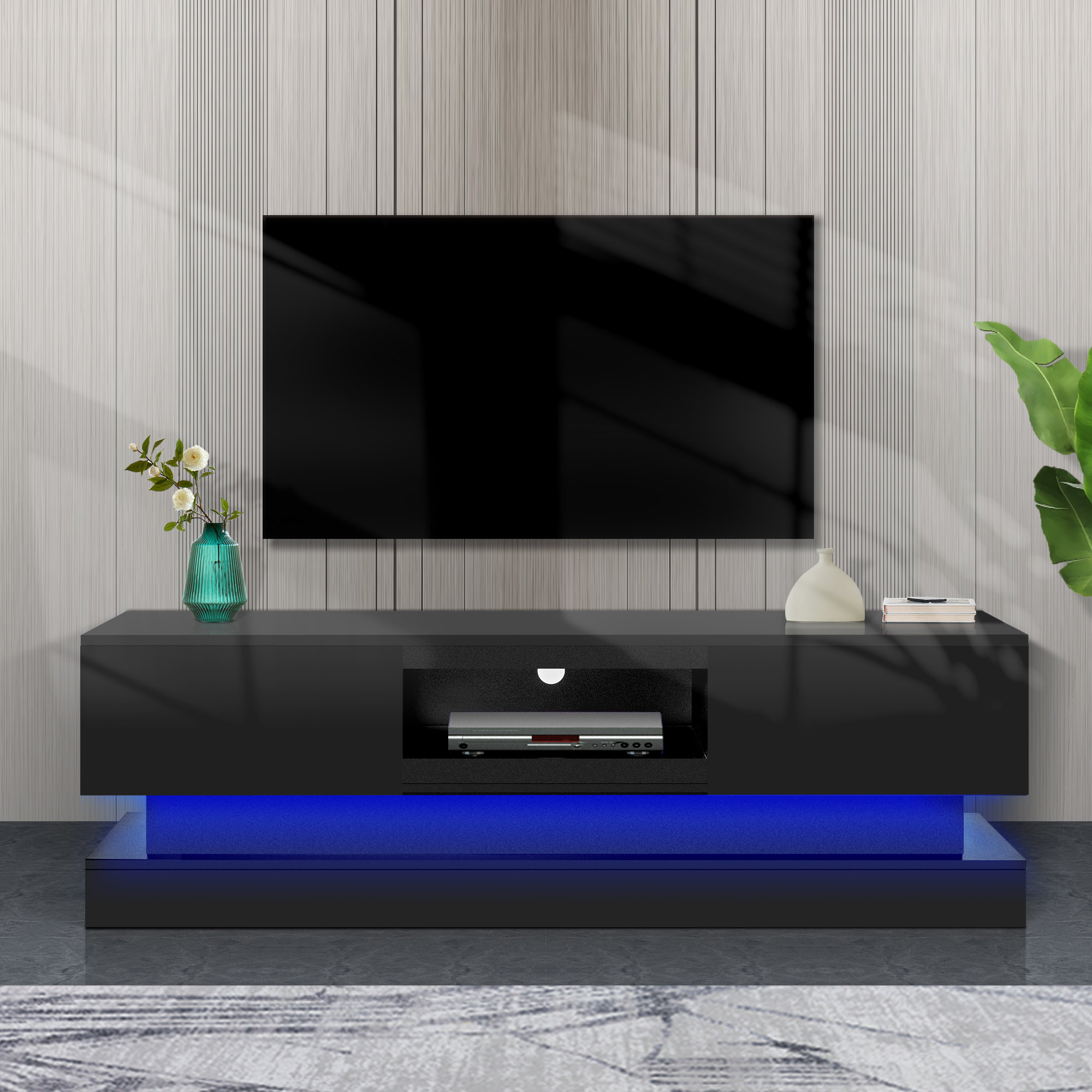 Wrought Studio™ Modern Minimalist TV stand | Wayfair