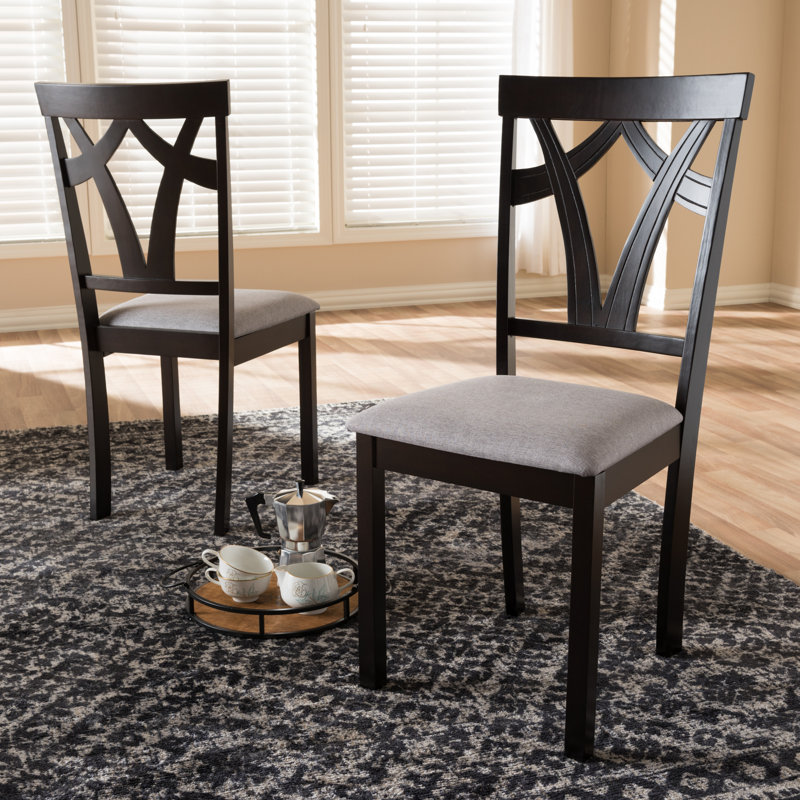 Chaise d'appoint Bouley, Gris, Brun foncé