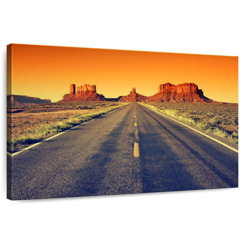 Mehar Sunset At Monument Valley Road, 26" H x 39" W