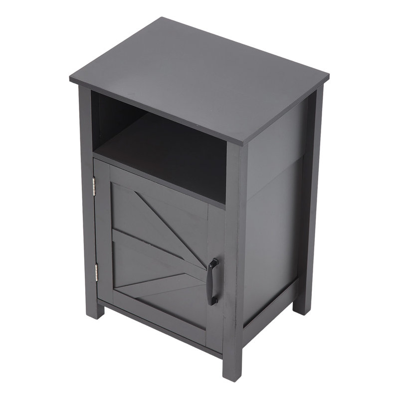 40cm W Bedside Table, Grey