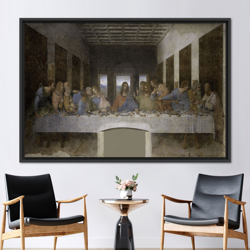 Print on Canvas, 20 cm H x 30 cm W, Black Floater Framed