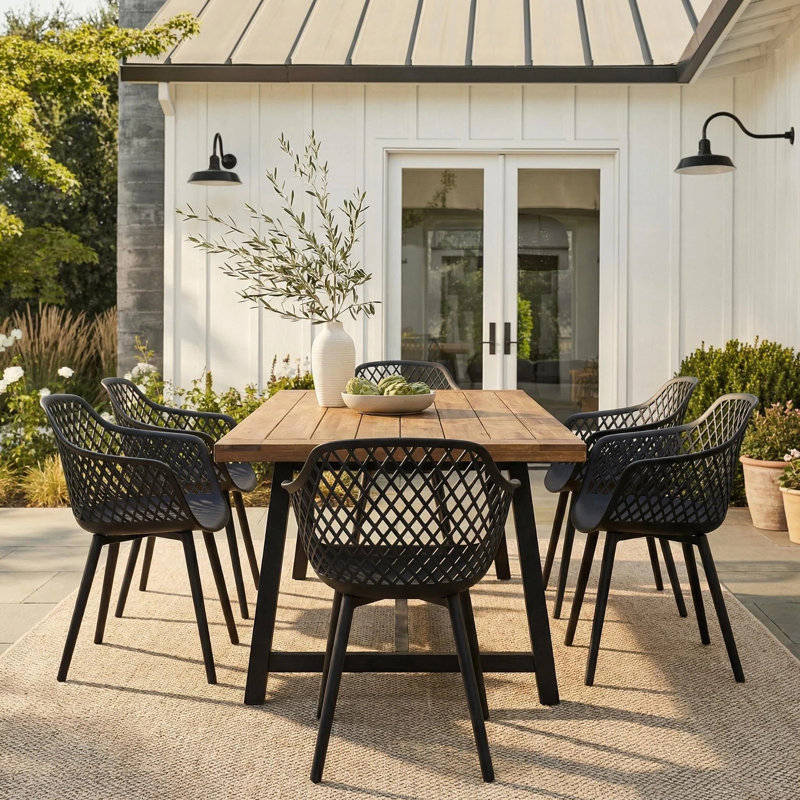 Furman 6 - Person Patio Dining Set with Rectangular Table