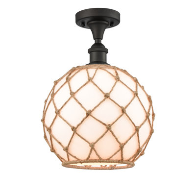 Brianna Glass Semi Flush Mount
