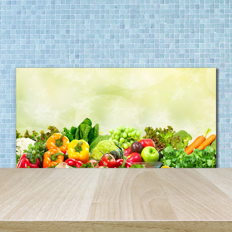 Luciea 50cm W x 100cm L Glass Peel and Stick Panel