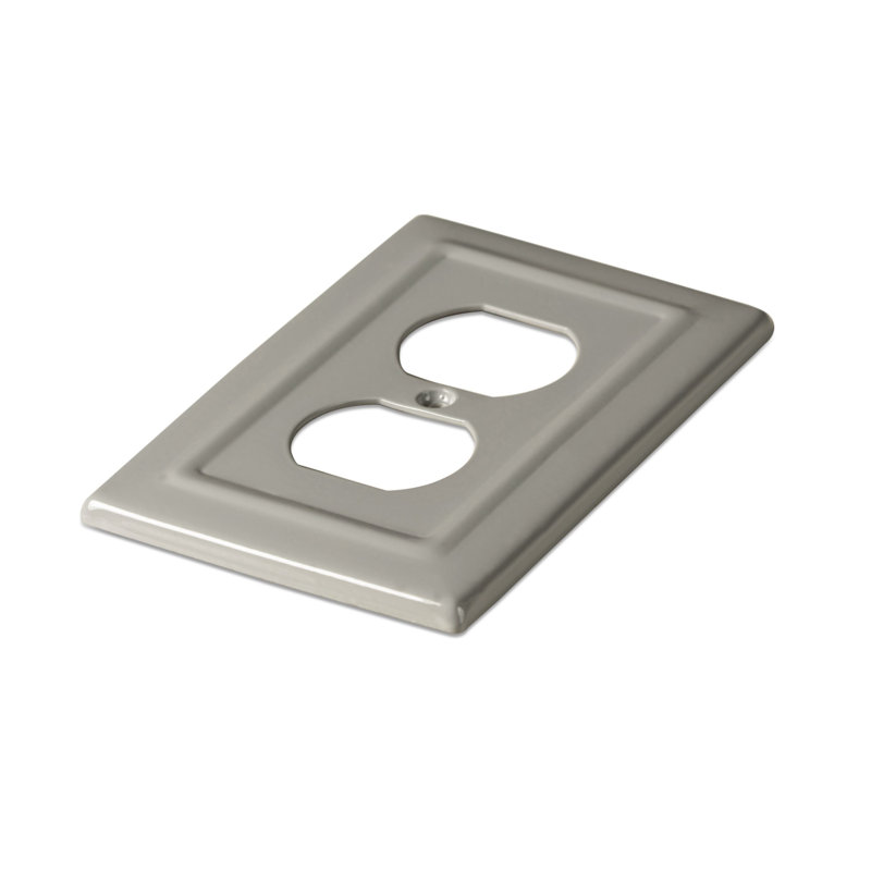 Architectural 1-Gang Duplex Outlet Standard Wall Plate, Gold, 1