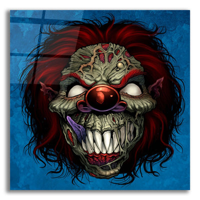 «Evil Clown 1 on Plastique / Acrylique» par Flyland Designs Print