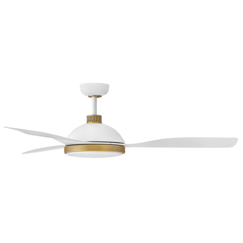 Ventilateur intelligent DEL Hinkley Alba, Blanc mat