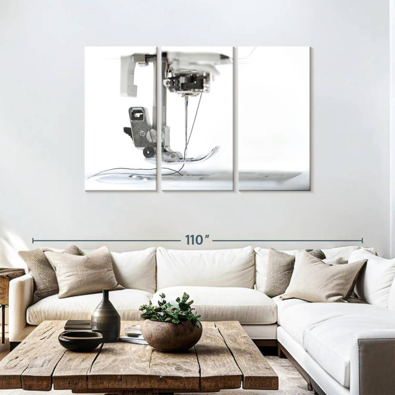 Senne Sewing Machine Close-Up, 48" H x 74" W