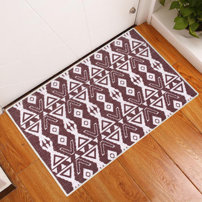 Non-Slip Geometric Indoor Doormat