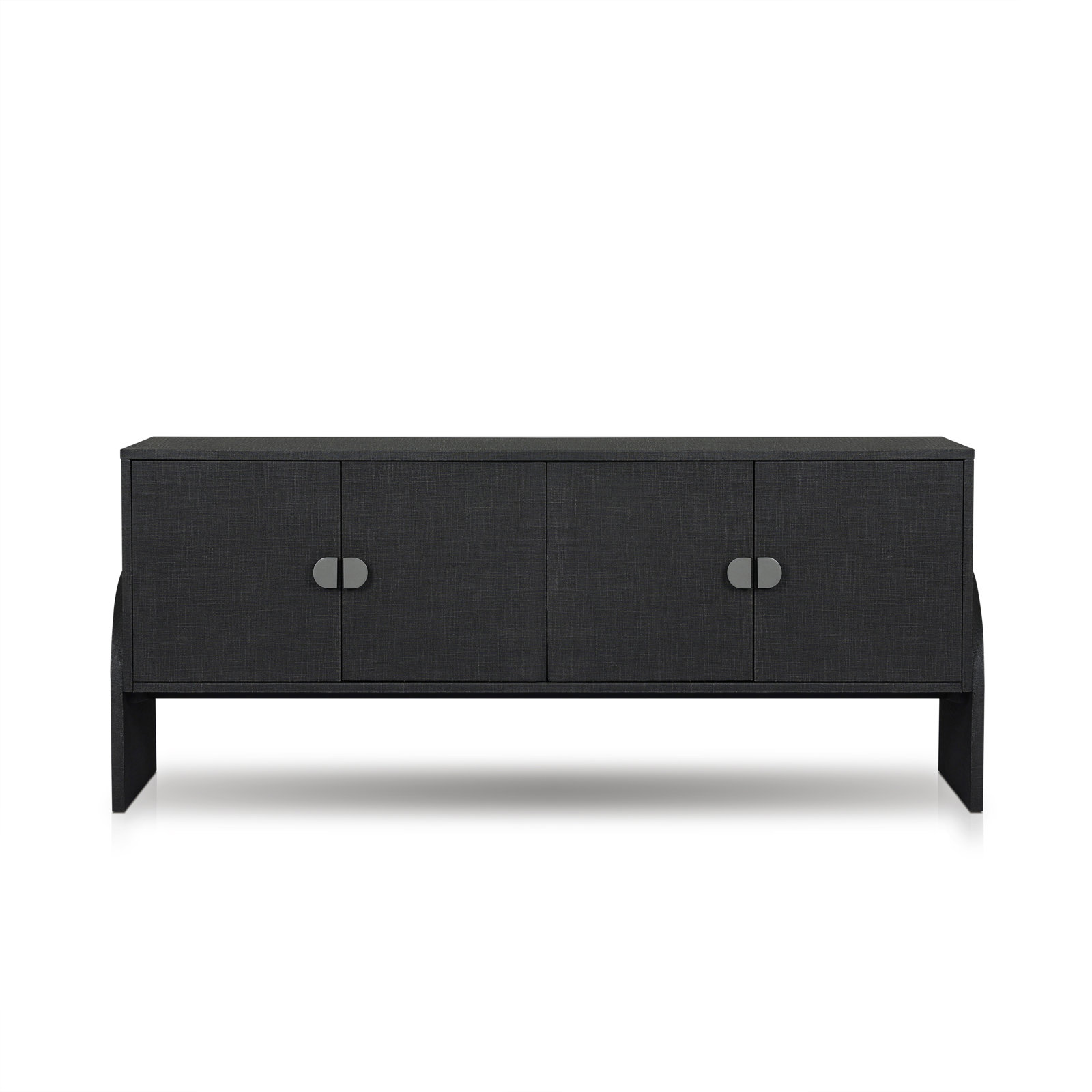 72'' Sideboard, Black Linen