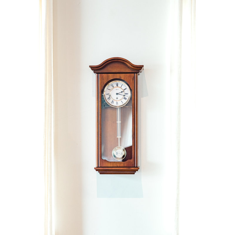 Horloge murale Brooke, Noyer antique