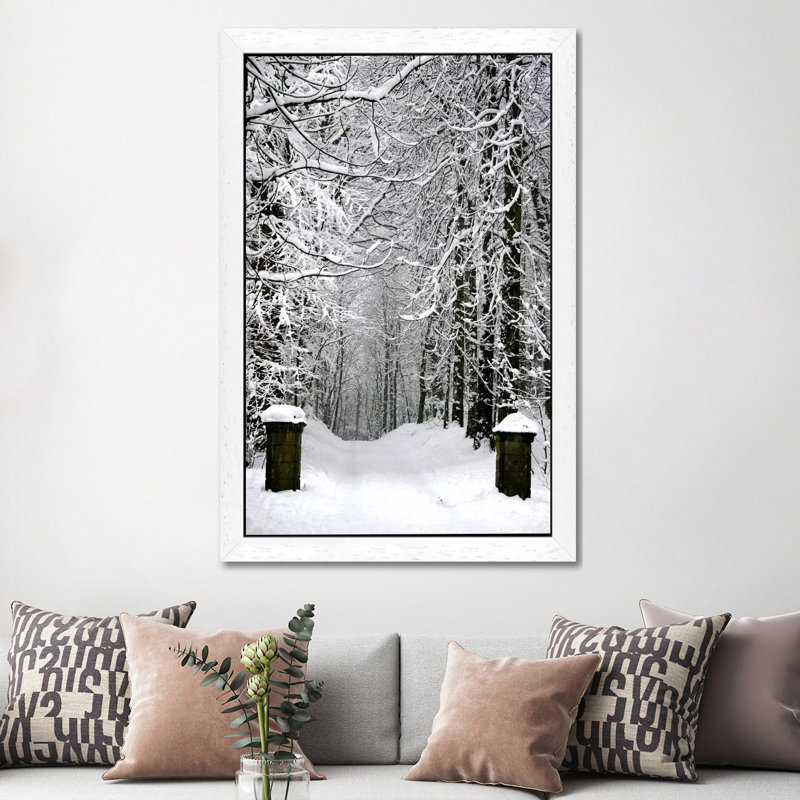 Winter Time - Print on Canvas, White Floater Framed, 152.5 cm H x 101.5 cm W