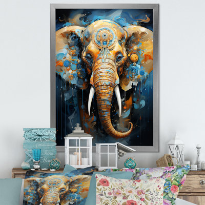 «Abstract Elephant Dreamscape Portrait II», reproduction sur toile