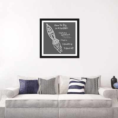 Outerspace / Black I par Noonday Design - Impression sur toile tendue sur châssis