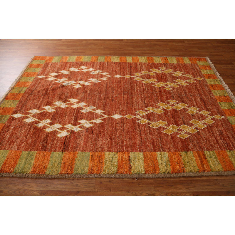 One-of-a-Kind 5'8'' X 7'11'' New Age Wool Area Rug in