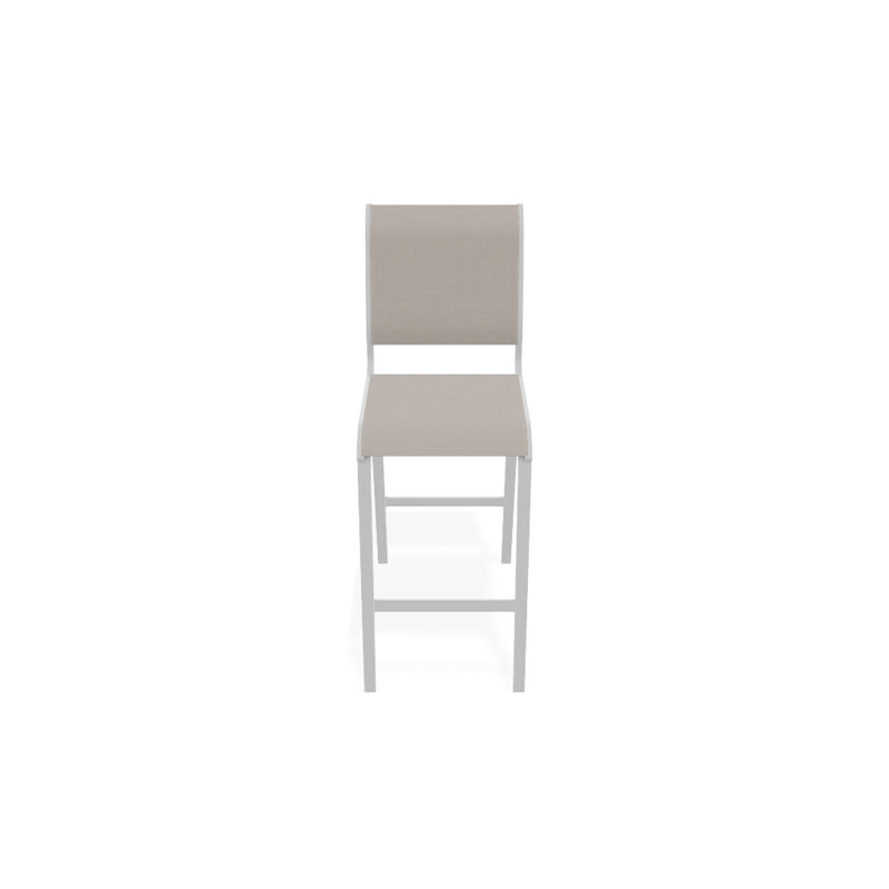 Tabouret de bar 29,5 po Holna, Blanc texturé, Naturel