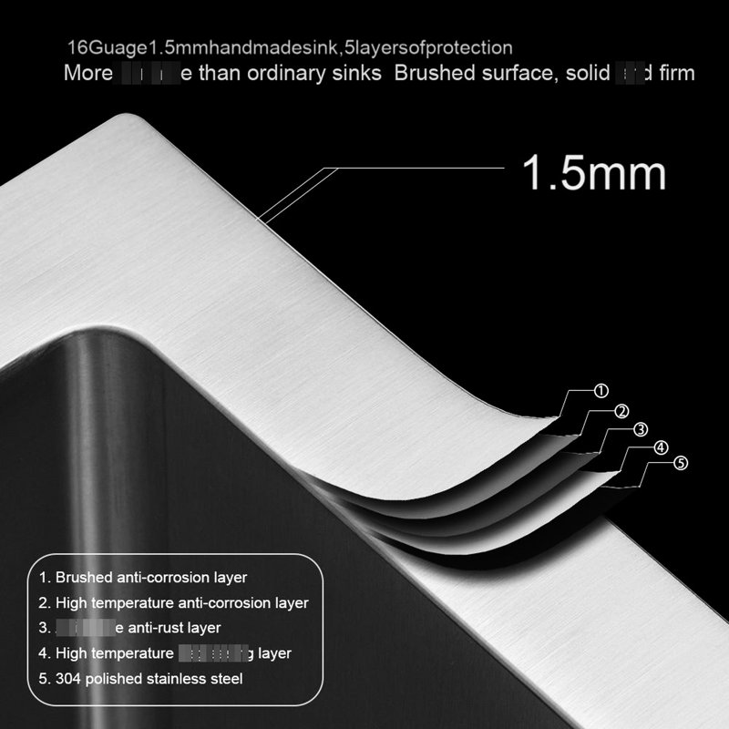 19 X 20 9 Inch Undermount Stainless Steel Single Bowl Kitchen Sink 16 Gauge With - Condensation Layer And X Shaped Water Drainage, Comes Drying Rack Drain Assembly Deep Curved Corners For Aesthetics