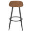 Crista Upholstered Counter Stool with Metal Frame-583764202-803584715