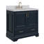 37'' Single Bathroom Vanity with Carrara Marble Top-93359365-121646124