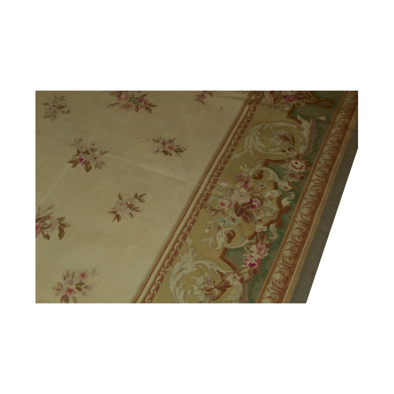 Aubusson Wool Oriental Area Rug