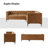  Brinna 90" Easy Wiped Faux Leather Tufted Modular Corner Sectional Sofa-95091710