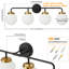 Luminaire de salle de bain à intensité variable avec abat-jour en verre soufflé à la main Karlei-362423861-367042660-362368878