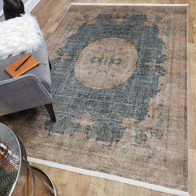 Covin Chenille Oriental Indoor Rug