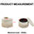 Haven Round Storage Ottoman Bench, 23.23 Inch Upholstered Foot Rest Stool for Living Room-135947532