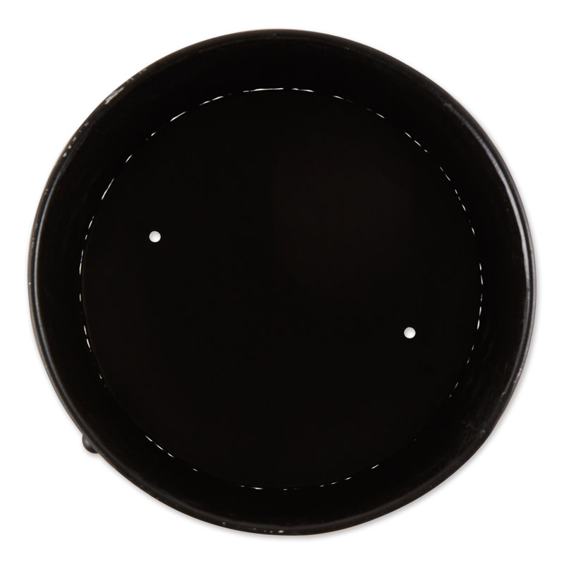 ENSEMBLE DE PLATEAUX HEXAGONAUX SEAU / 2, Noir, H 24,25 po x l 9,75 po x P 10 po