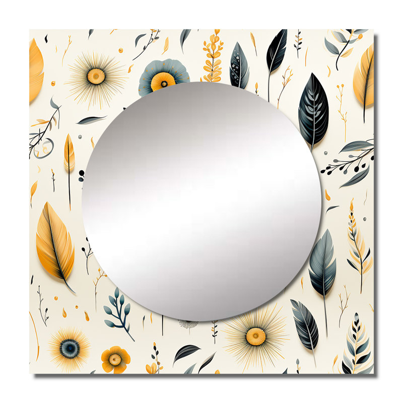 Motif bohémien et éclectique carré, nomade, 36 po x 36 po