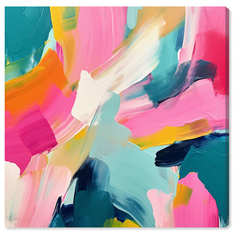 Lucid Layers, reproduction d'art moderne sur toile par Art Remedy, H 30 po x l 30 po x P 1,5 po, Toile tendue