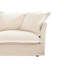 Canapé modulaire rembourré à assise profonde modulaire en chenille 3 places