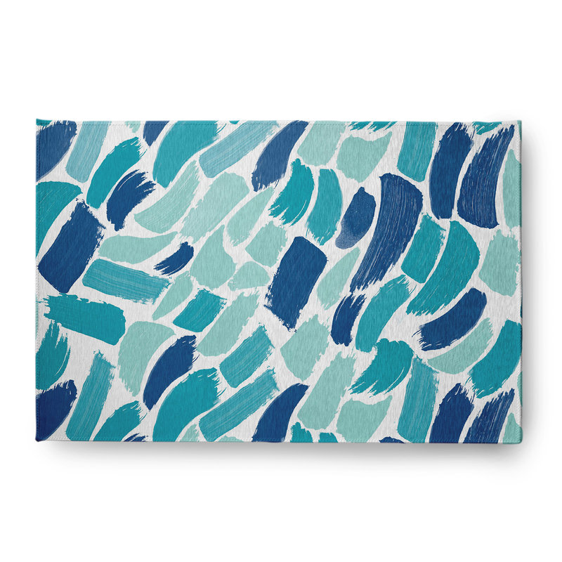Charlottee Chenille Abstract Indoor Rug, Rectangle 4' x 6'