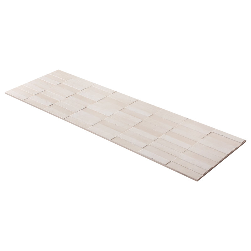 Devi 16x48 Matte Textured Ceramic Tile, Sand Beige