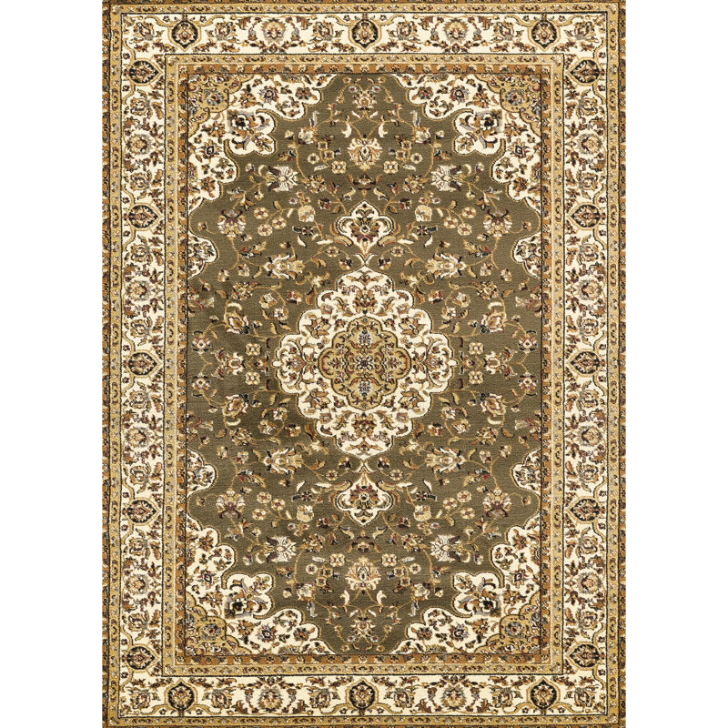 24 po Largeur 36 profondeur, motif médaillon, motif en polypropylène, paquet de 2,5 lb, charme classique avec matériau, design classique