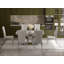 White Velvet Dining Chairs With Mirrored Silver Legs Set Of 4