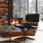Mid Century Genuine Leather Recliner Lounge Chair with Ottoman and Solid Wood Frame for Living Room, Study Room, Guest Room -1479540526