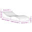  Chaise longue en bois massif 80,7 po x 23,6 po x 12,4 po Sun Douglas-579460781