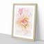 Pink Dahlia Flower Abstract - Picture Frame Painting Print-56859421-56859420